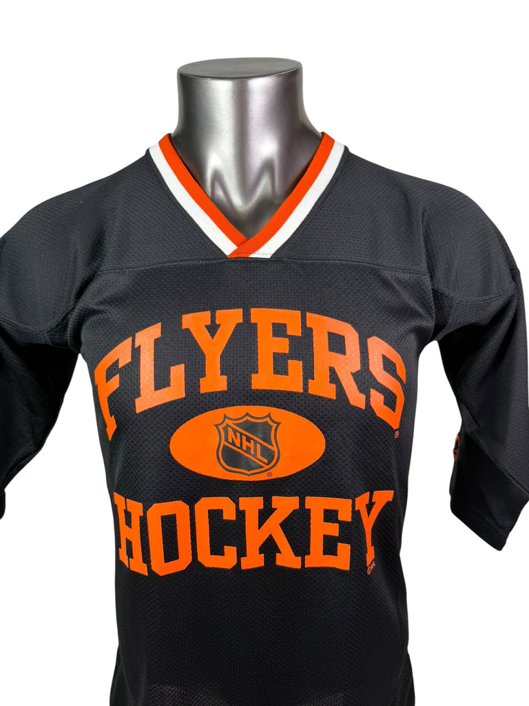 ERIC LINDROS PHILADELPHIA FLYERS VINTAGE 1990'S STARTER JERSEY ADULT SMALL / MEDIUM