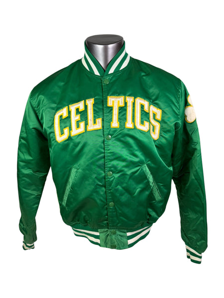 BOSTON CELTICS VINTAGE 1980'S STARTER SATIN SNAP-UP JACKET ADULT LARGE