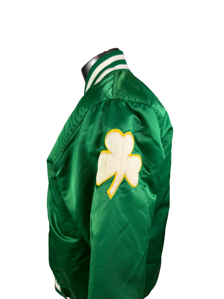 BOSTON CELTICS VINTAGE 1980'S STARTER SATIN SNAP-UP JACKET ADULT LARGE
