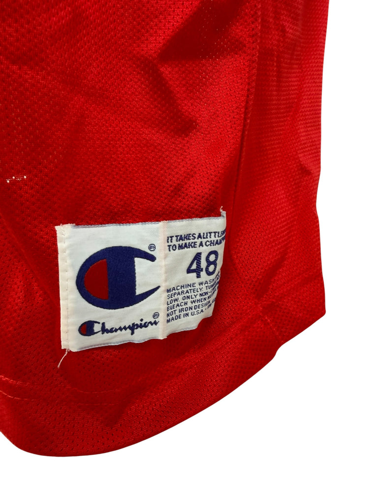 DENNIS RODMAN CHICAGO BULLS VINTAGE 1990'S 50TH ANNIVERSARY CHAMPION JERSEY ADULT 48