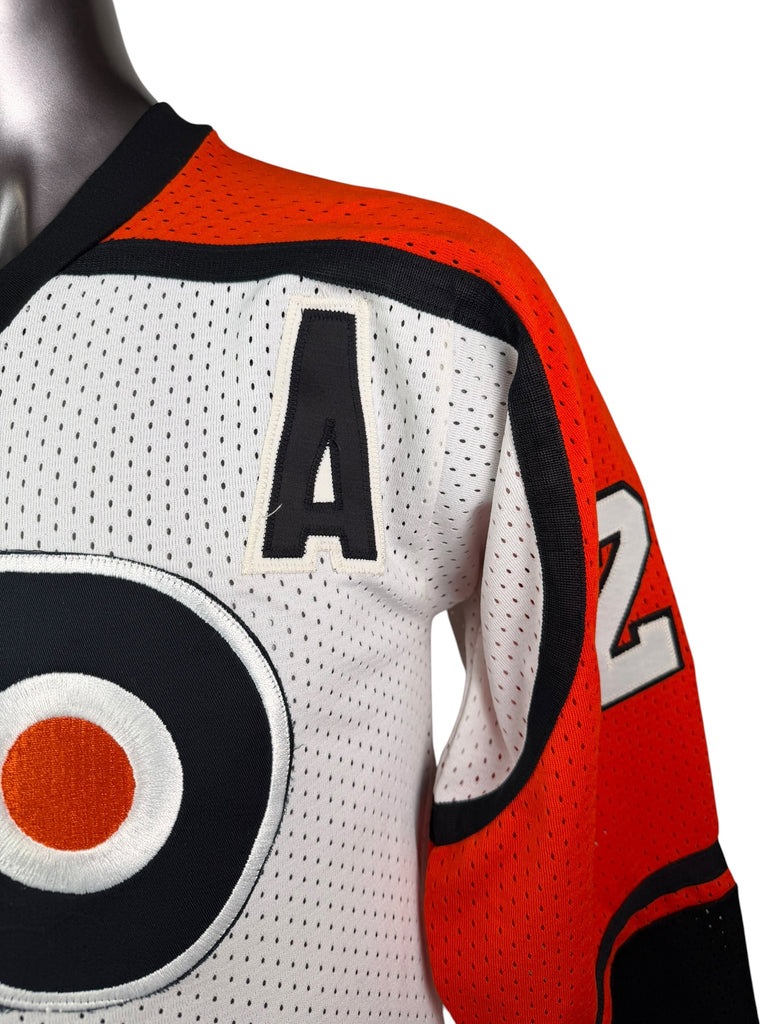 RICK TOCCHET PHILADELPHIA FLYERS VINTAGE 1980'S CCM AUTHENTIC JERSEY ADULT SMALL
