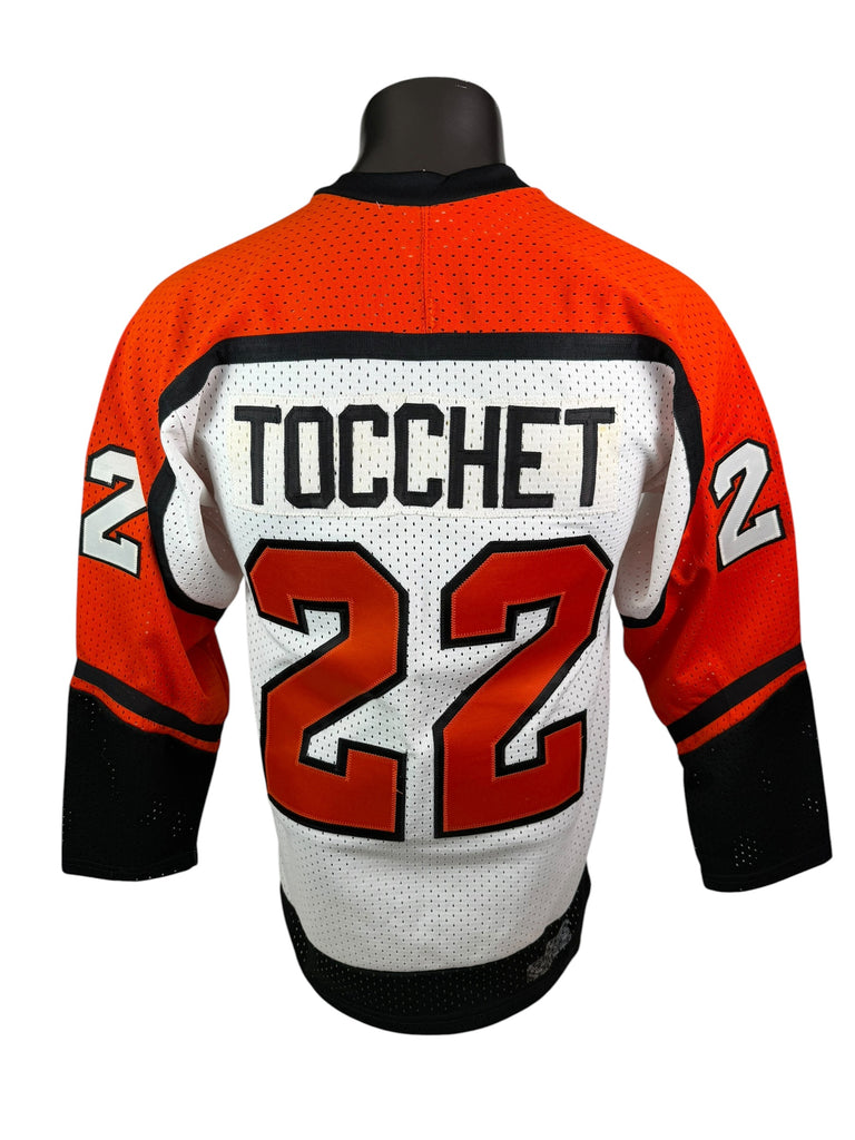 RICK TOCCHET PHILADELPHIA FLYERS VINTAGE 1980'S CCM AUTHENTIC JERSEY ADULT SMALL