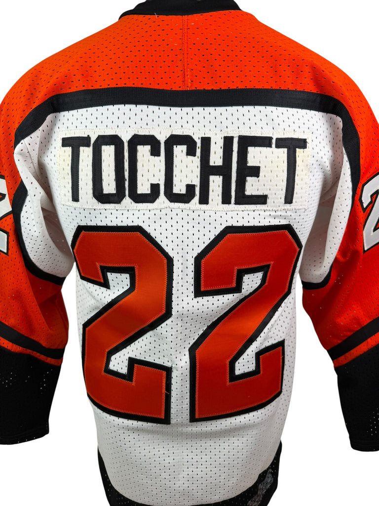 RICK TOCCHET PHILADELPHIA FLYERS VINTAGE 1980'S CCM AUTHENTIC JERSEY ADULT SMALL