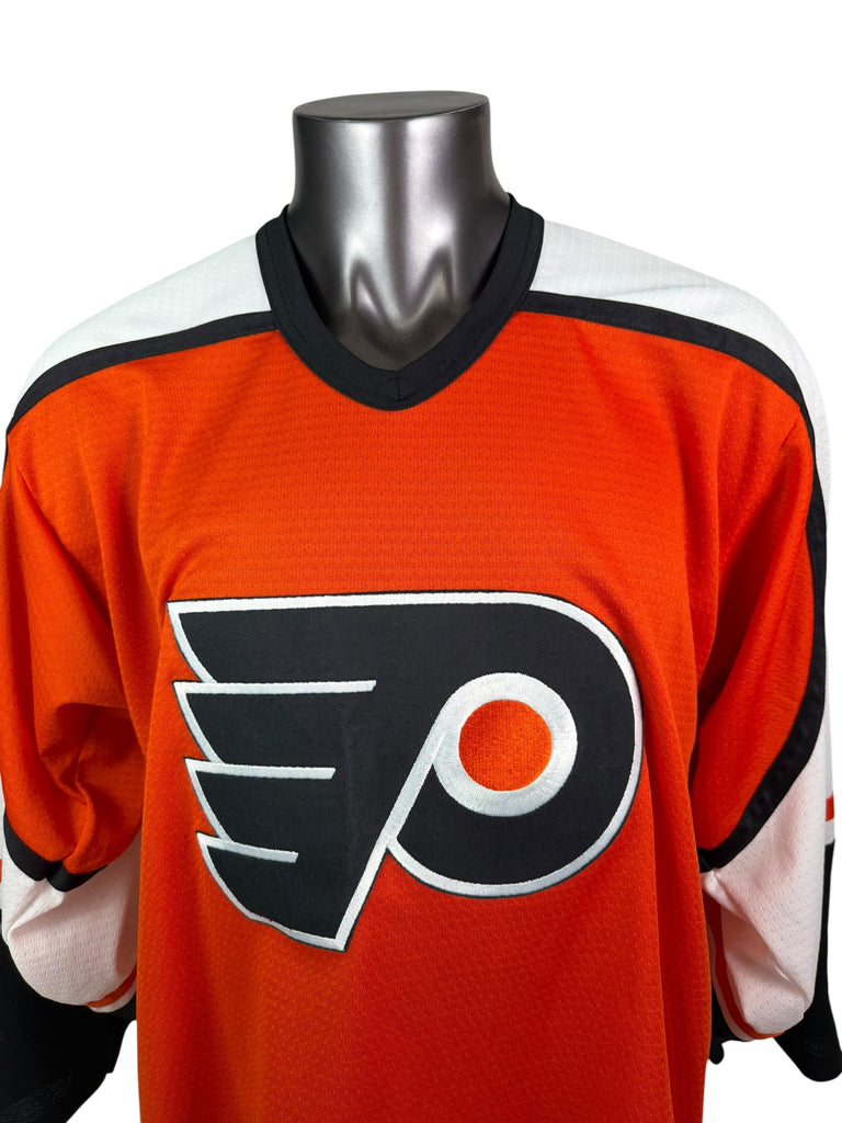 PHILADELPHIA FLYERS VINTAGE 1990'S TEAM NIKE AUTHENTIC JERSEY ADULT MEDIUM