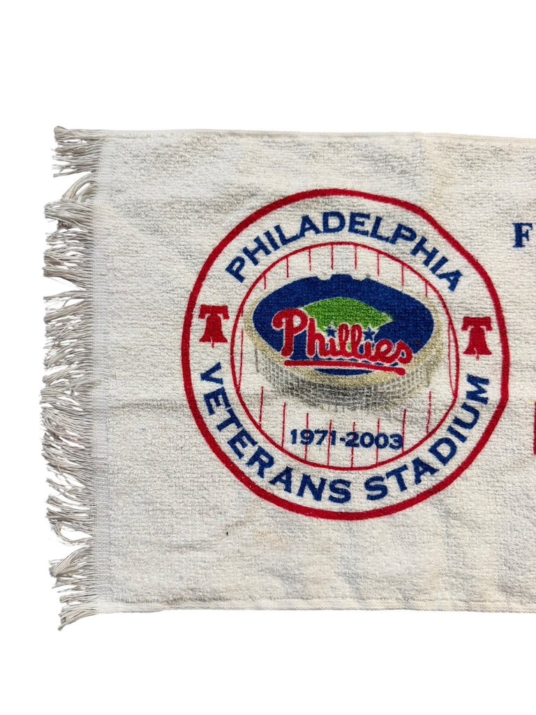 PHILADELPHIA PHILLIES  VETERANS STADIUM 2003 OPENING DAY COMMEMORATIVE  RALLY TOWEL