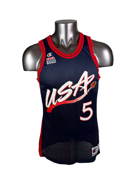 GRANT HILL DREAM TEAM II USA VINTAGE 1996 CHAMPION JERSEY ADULT MEDIUM