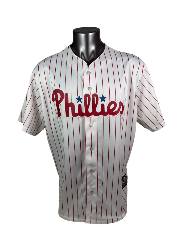 ROY HALLADAY PHILADELPHIA PHILLIES VINTAGE 2000'S MAJESTIC JERSEY ADULT XL