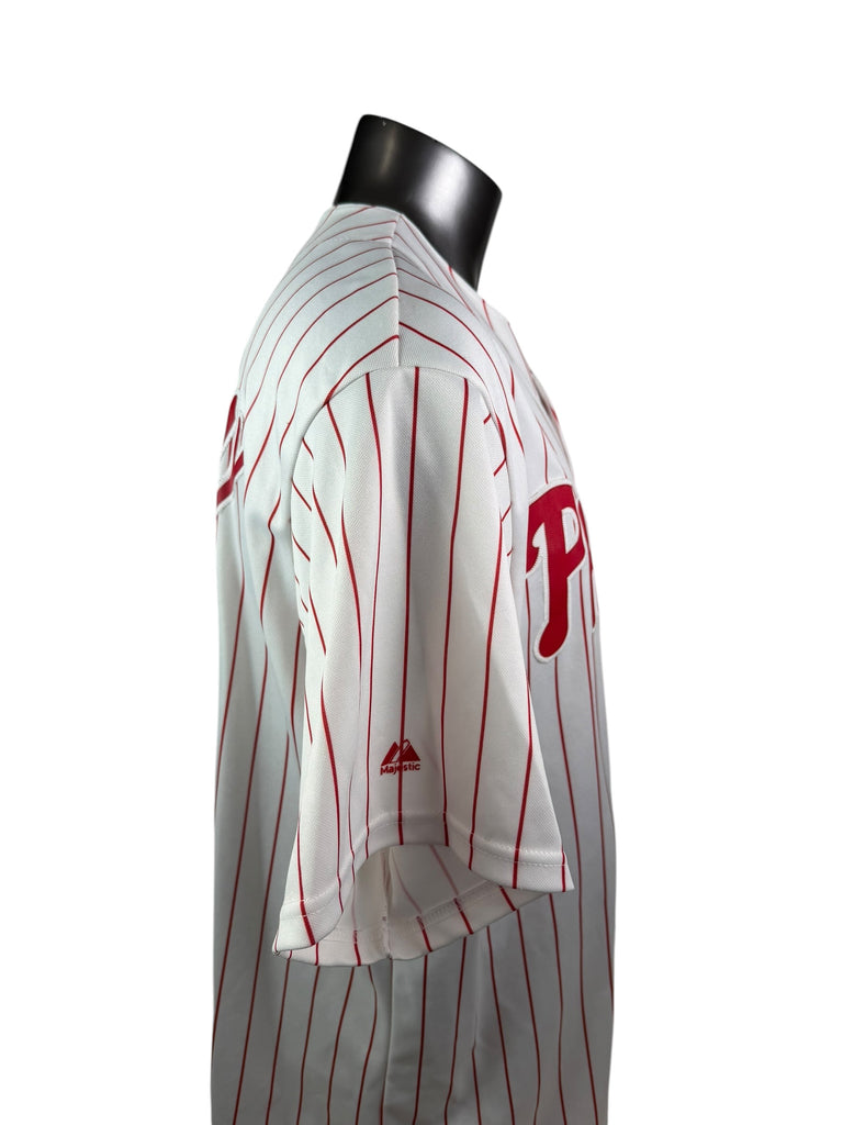 ROY HALLADAY PHILADELPHIA PHILLIES VINTAGE 2000'S MAJESTIC JERSEY ADULT XL