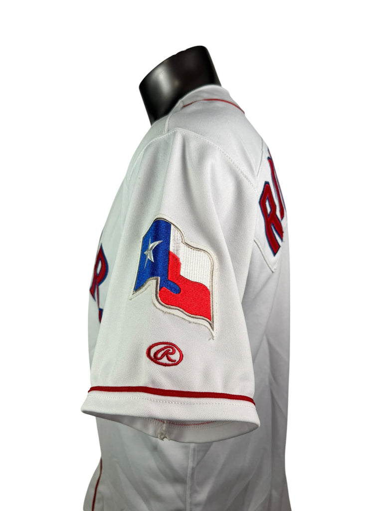 IVAN "PUDGE" RODRIGUEZ TEXAS RANGERS VINTAGE 1990'S RAWLINGS AUTHENTIC COLLECTION JERSEY ADULT 44