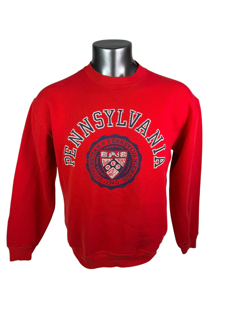 UNIVERSITY OF PENNSYLVANIA QUAKERS VINTAGE 1990'S RUSSELL ATHLETIC CREW NECK SWEATSHIRT ADULT LARGE