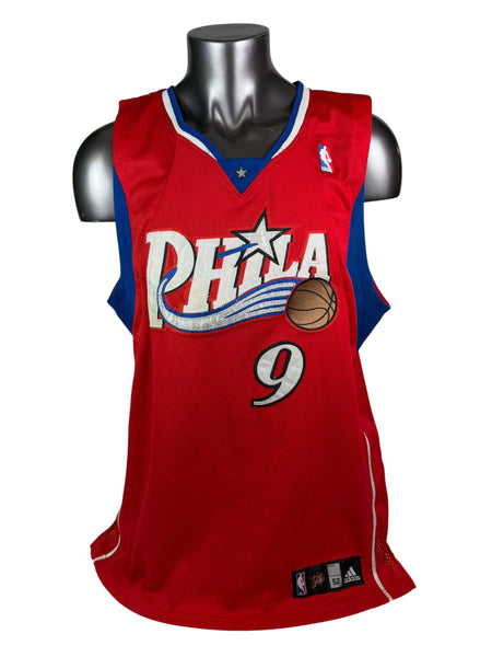 ANDRE IGUODALA PHILADELPHIA SIXERS VINTAGE 2000'S AUTHNETIC ADIDAS JERSEY ADULT 52