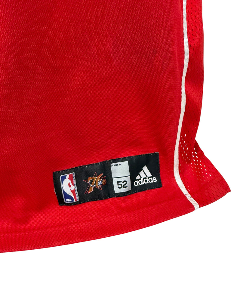 ANDRE IGUODALA PHILADELPHIA SIXERS VINTAGE 2000'S AUTHNETIC ADIDAS JERSEY ADULT 52