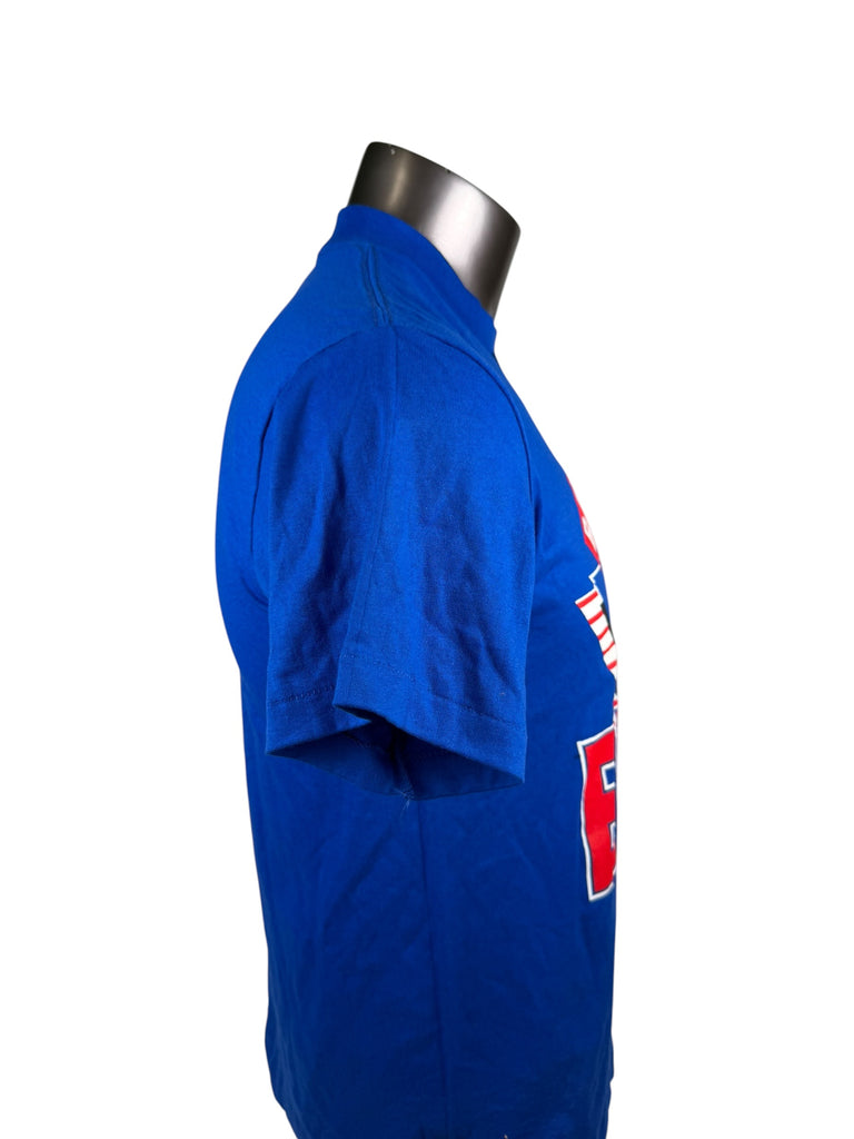BUFFALO BILLS VINTAGE 1990'S TEAM NFL TRENCH T-SHIRT ADULT MEDIUM