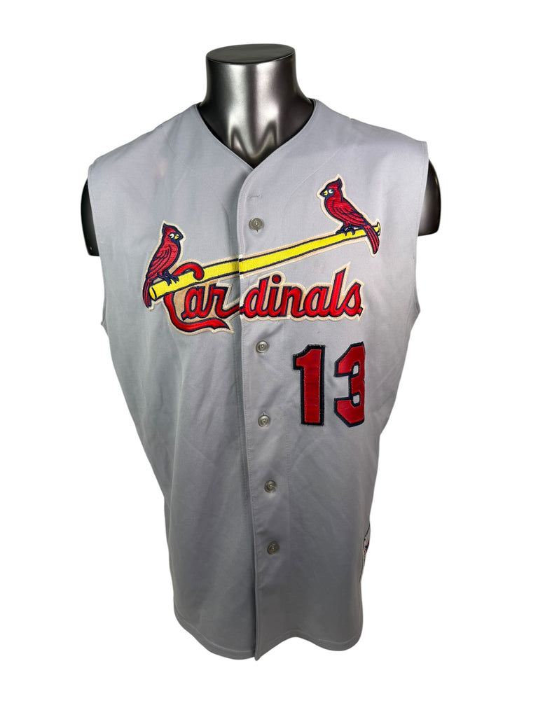 ST. LOUIS CARDINALS VINTAGE MAJESTIC AUTHENTIC JERSEY ADULT LARGE