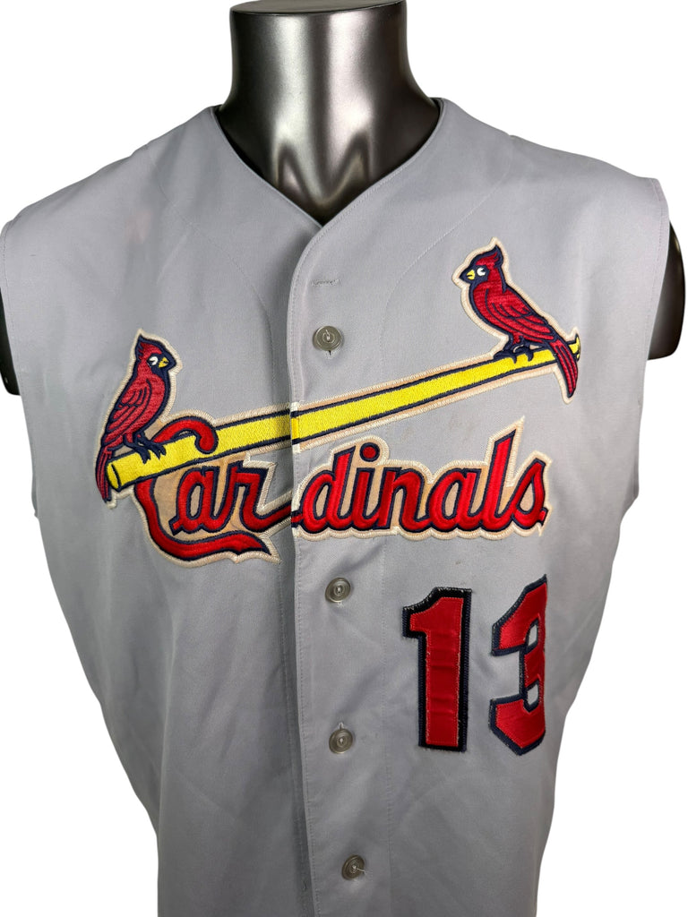 ST. LOUIS CARDINALS VINTAGE MAJESTIC AUTHENTIC JERSEY ADULT LARGE