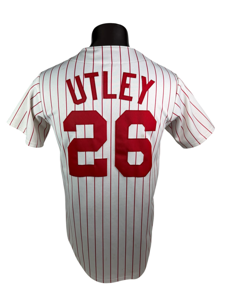 CHASE UTLEY PHILADELPHIA PHILLIES VINTAGE 2000'S MAJESTIC JERSEY YOUTH LARGE