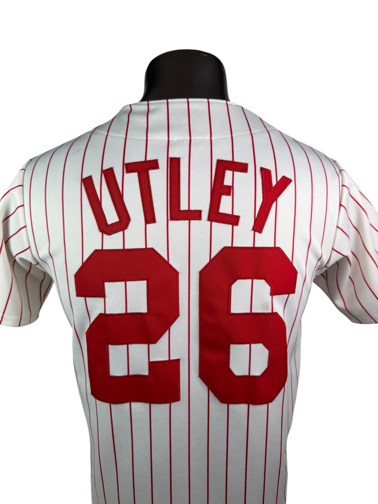 CHASE UTLEY PHILADELPHIA PHILLIES VINTAGE 2000'S MAJESTIC JERSEY YOUTH LARGE