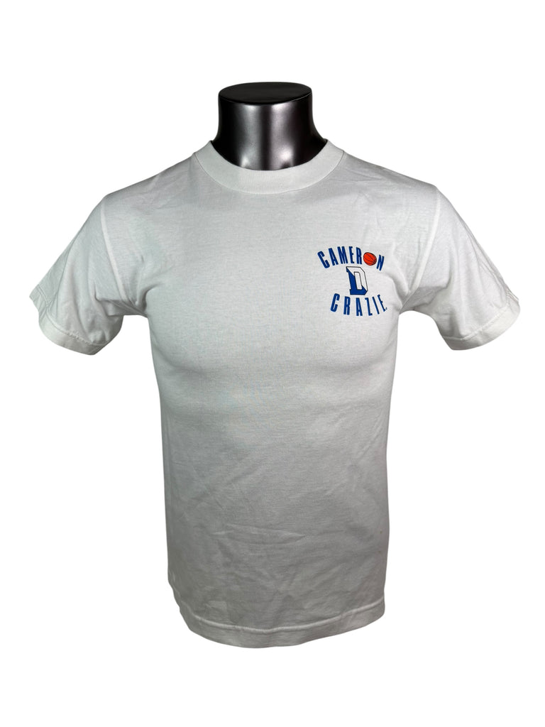 DUKE UNIVERSITY BLUE DEVILS VINTAGE 1990'S "CAMERON CRAZIE" T-SHIRT ADULT SMALL