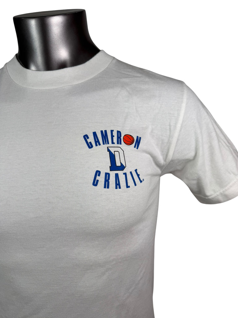 DUKE UNIVERSITY BLUE DEVILS VINTAGE 1990'S "CAMERON CRAZIE" T-SHIRT ADULT SMALL