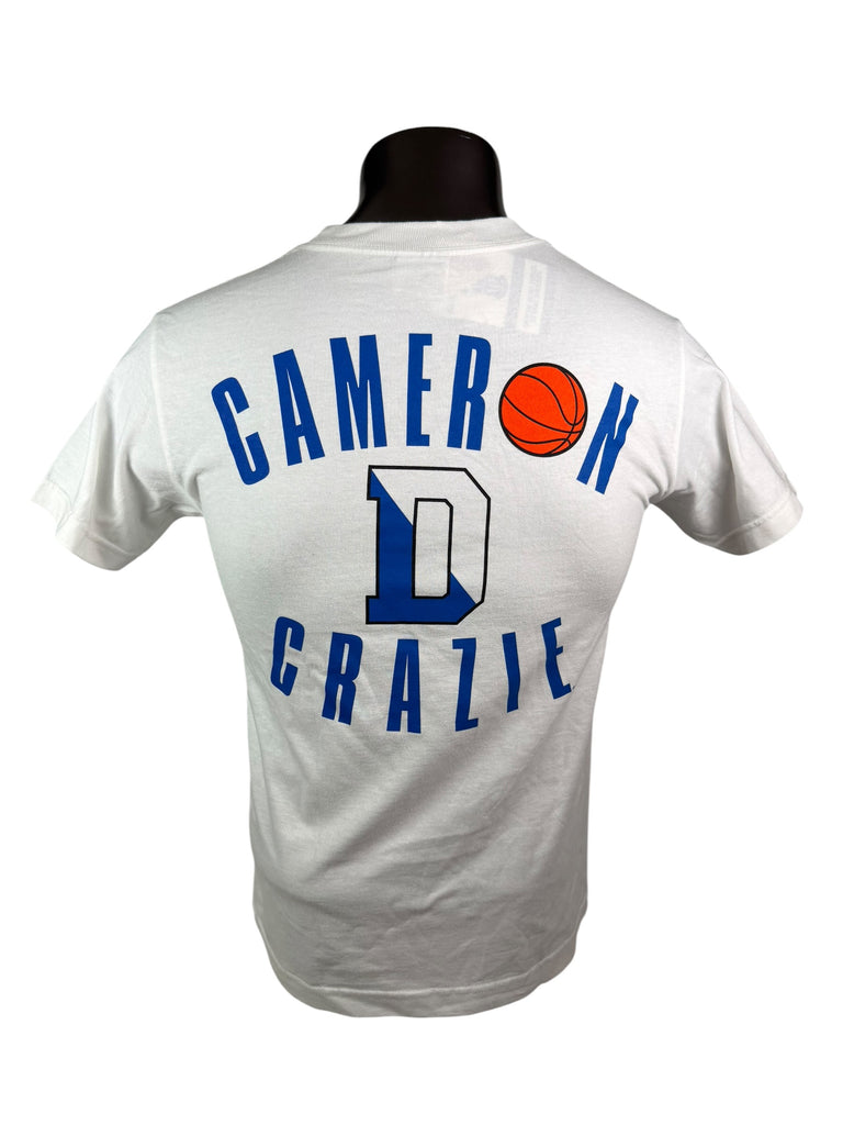 DUKE UNIVERSITY BLUE DEVILS VINTAGE 1990'S "CAMERON CRAZIE" T-SHIRT ADULT SMALL