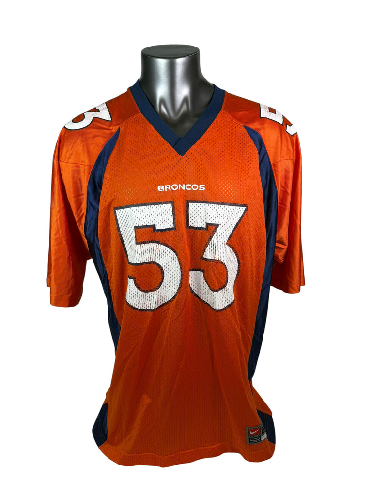 BILL ROMANOWSKI DENVER BRONCOS VINTAGE 1990'S NIKE JERSEY ADULT 2XL