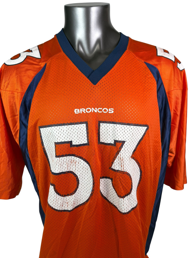 BILL ROMANOWSKI DENVER BRONCOS VINTAGE 1990'S NIKE JERSEY ADULT 2XL