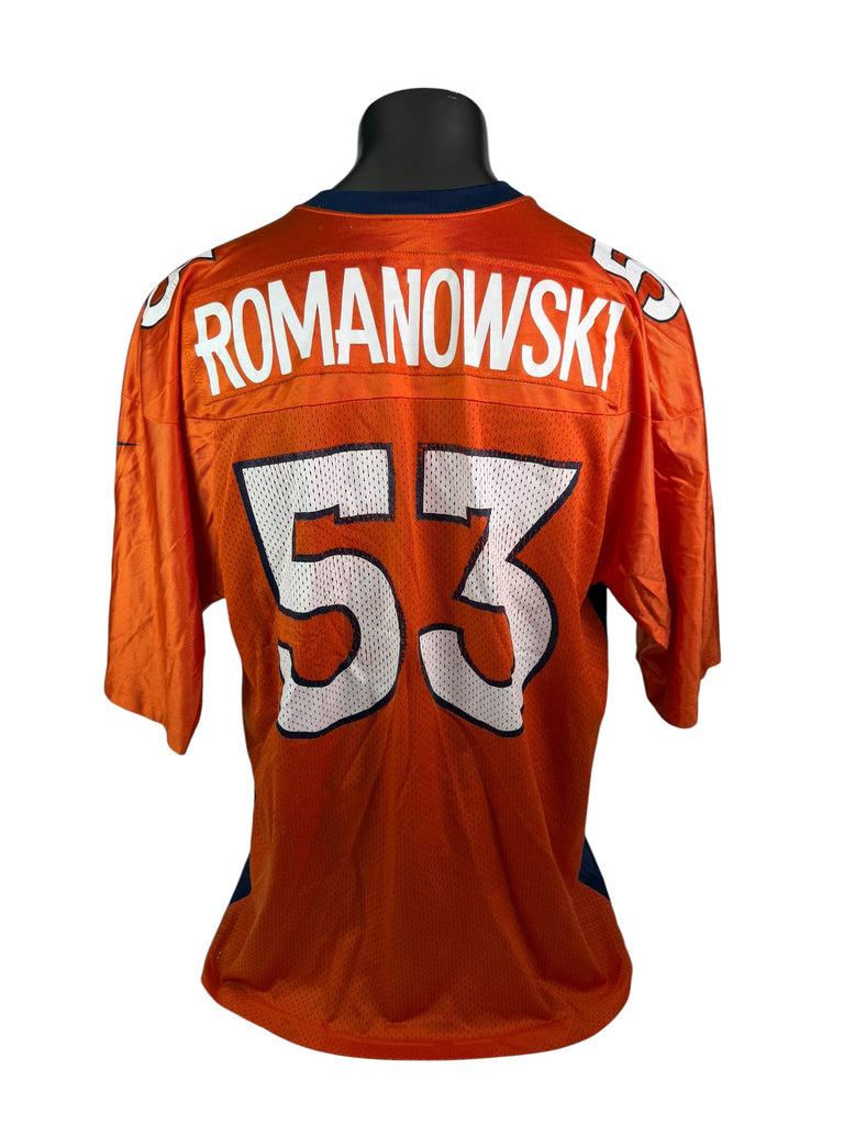BILL ROMANOWSKI DENVER BRONCOS VINTAGE 1990'S NIKE JERSEY ADULT 2XL
