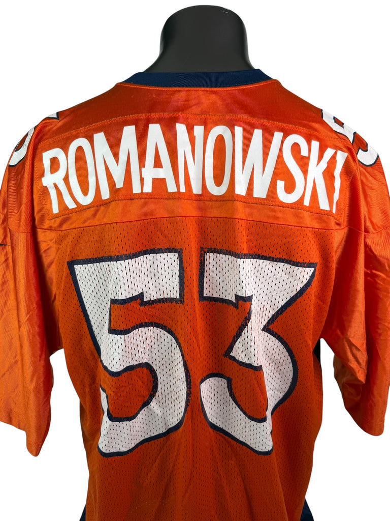 BILL ROMANOWSKI DENVER BRONCOS VINTAGE 1990'S NIKE JERSEY ADULT 2XL