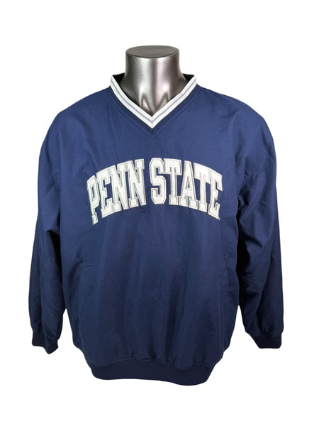 PENN STATE UNIVERSITY VINTAGE 1990'S PRO PLAYER PULL-OVER LIGHT WEIGHT JACKET ADULT LARGE