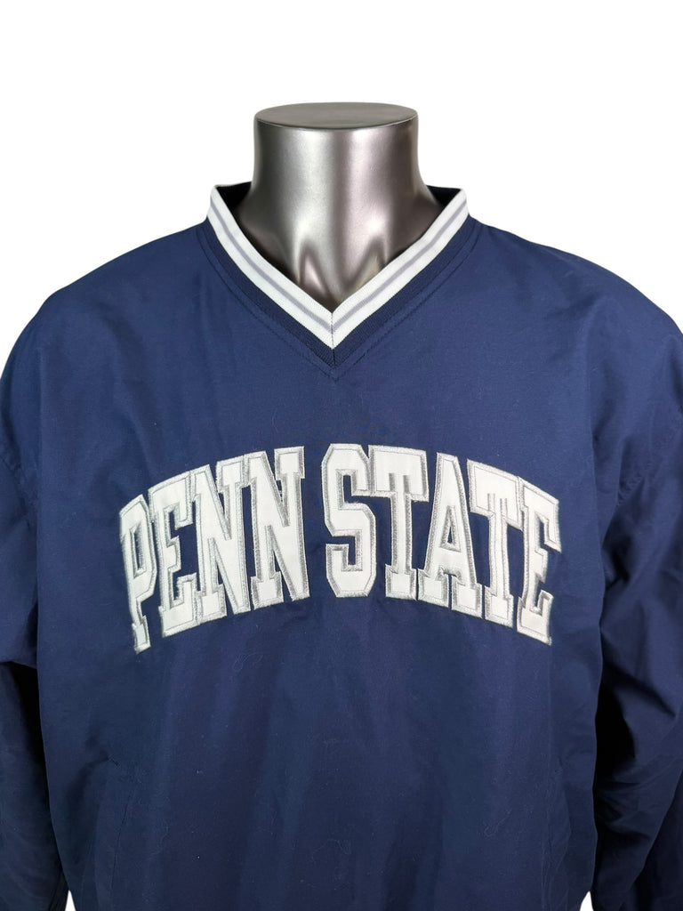PENN STATE UNIVERSITY VINTAGE 1990'S PRO PLAYER PULL-OVER LIGHT WEIGHT JACKET ADULT LARGE