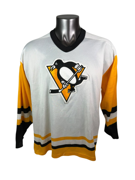 PITTSBURGH PENGUINS VINTAGE 1980'S AUTHENTIC CCM JERSEY ADULT XL