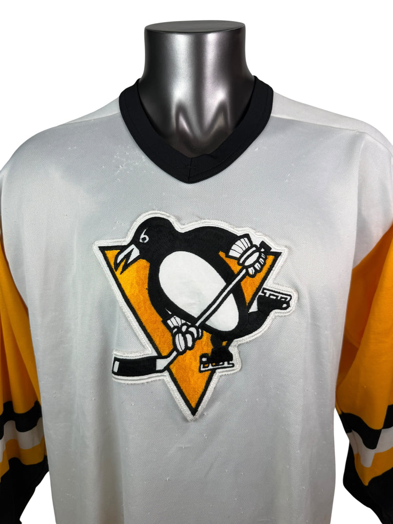PITTSBURGH PENGUINS VINTAGE 1980'S AUTHENTIC CCM JERSEY ADULT XL