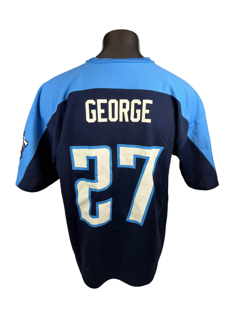 EDDIE GEORGE TENNESSEE TITANS VINTAGE 1990'S LOGO ATHLETIC JERSEY ADULT XL