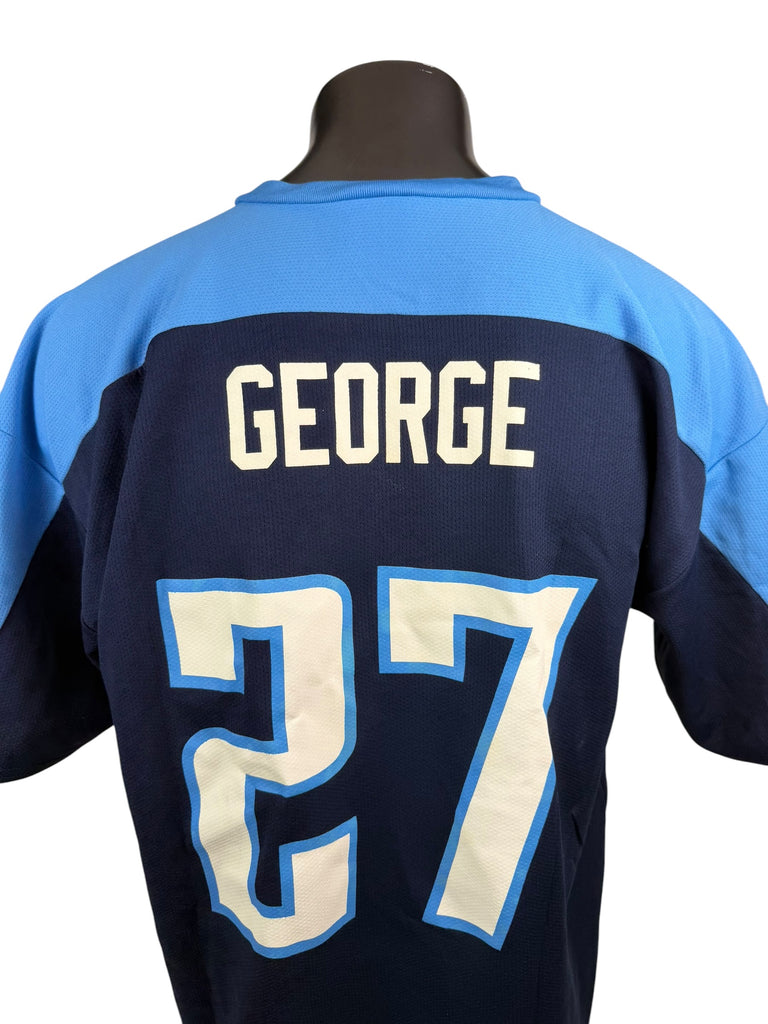 EDDIE GEORGE TENNESSEE TITANS VINTAGE 1990'S LOGO ATHLETIC JERSEY ADULT XL
