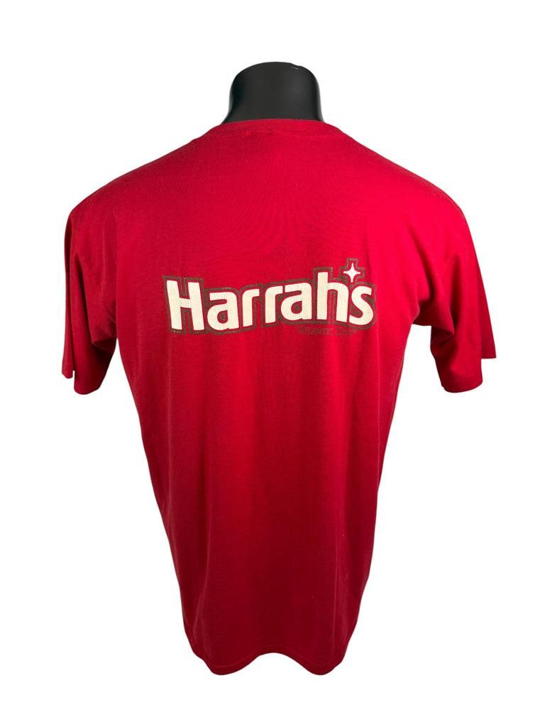 HARRAH'S ATLANTA CITY NJ VINTAGE 1990'S BOXING JERZEES T-SHIRT ADULT XL