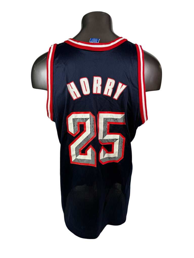ROBERT HORRY HOUSTON ROCKETS VINTAGE 1990'S CHAMPION JERSEY ADULT 48