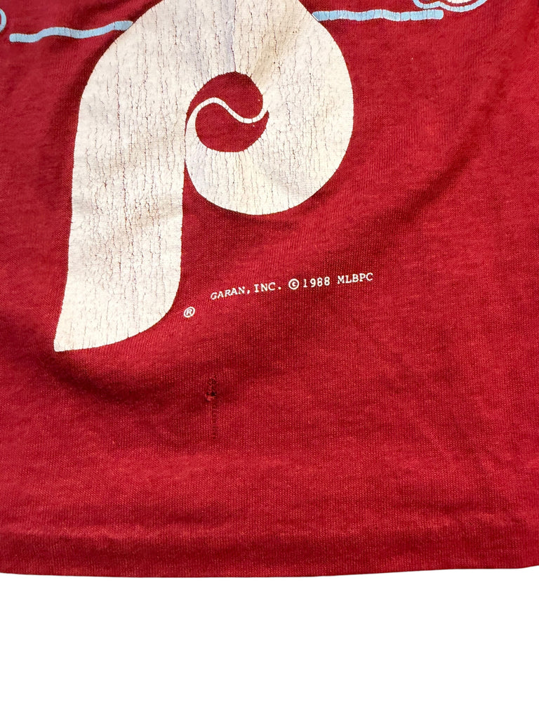 PHILADELPHIA PHILLIES VINTAGE 1980'S GARAN T-SHIRT YOUTH SMALL (6-8)
