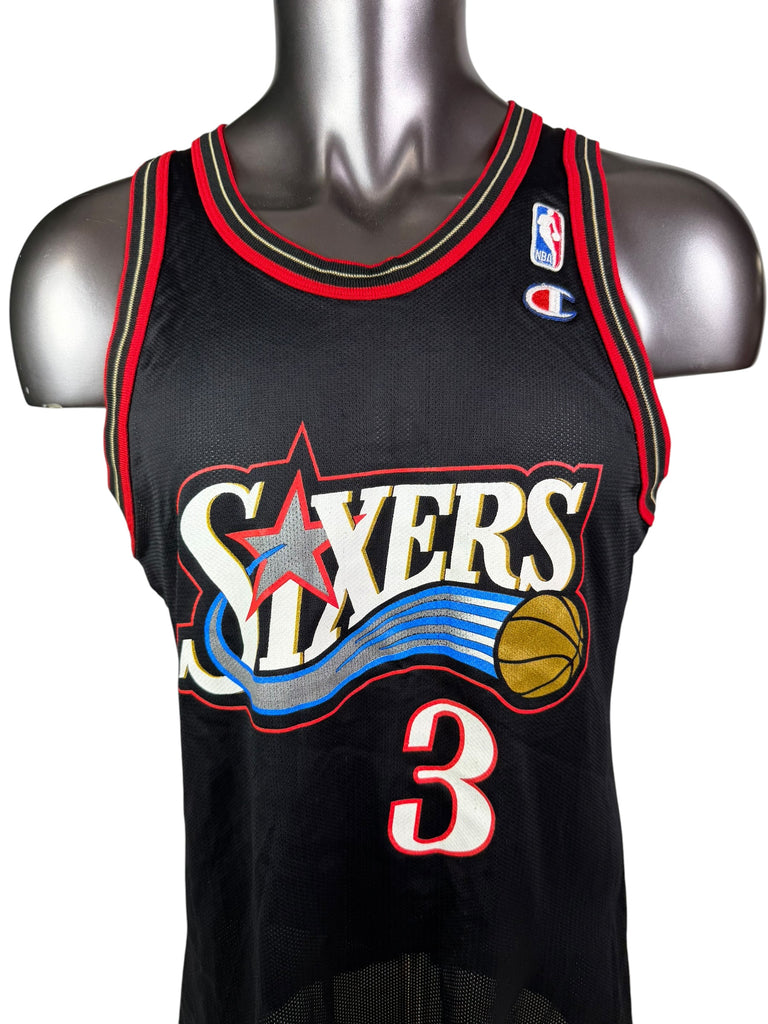 ALLEN IVERSON PHILADELPHIA SIXERS VINTAGE 1990'S CHAMPION JERSEY ADULT 44
