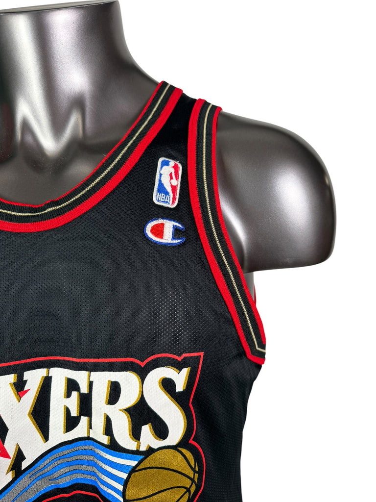 ALLEN IVERSON PHILADELPHIA SIXERS VINTAGE 1990'S CHAMPION JERSEY ADULT 44