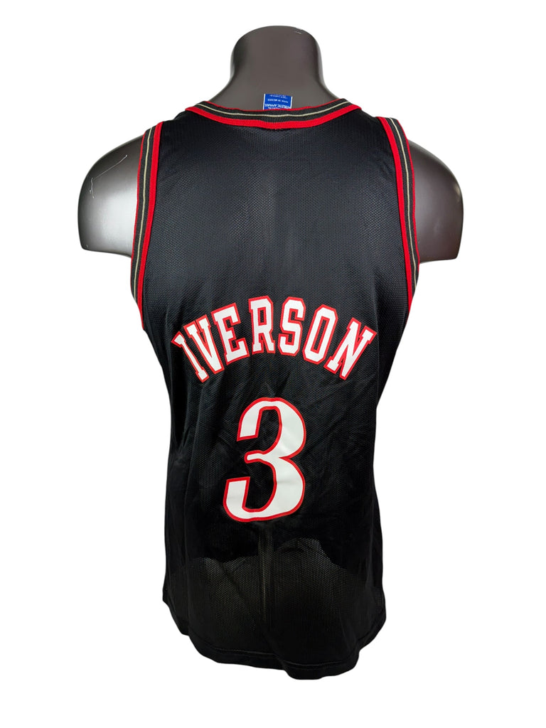 ALLEN IVERSON PHILADELPHIA SIXERS VINTAGE 1990'S CHAMPION JERSEY ADULT 44