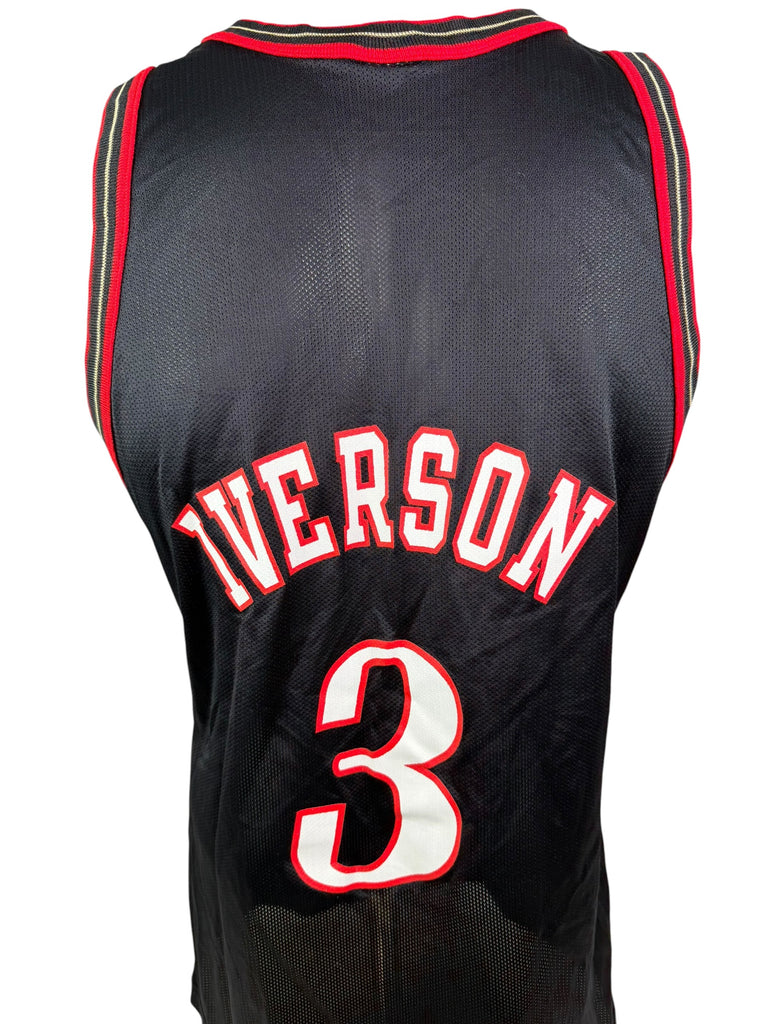 ALLEN IVERSON PHILADELPHIA SIXERS VINTAGE 1990'S CHAMPION JERSEY ADULT 44