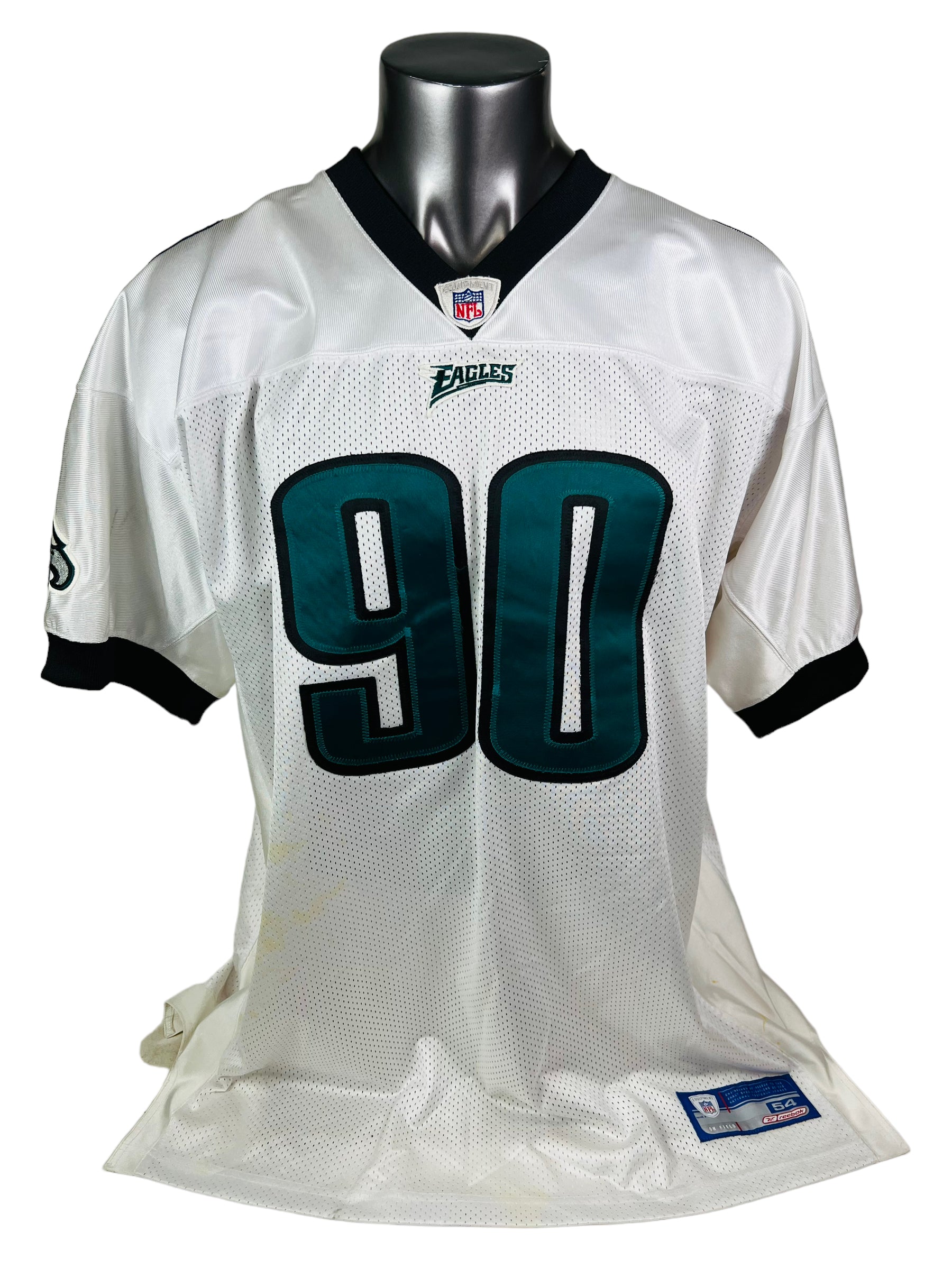 COREY SIMON PHILADELPHIA EAGLES VINTAGE 2000'S AUTHENTIC REEBOK JERSEY ADULT 54