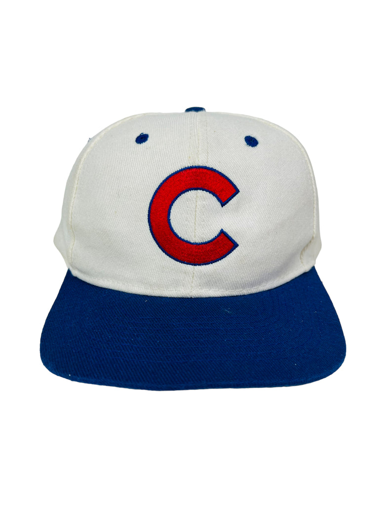 CHICAGO CUBS VINTAGE 1990'S MLB LOGO 7 SNAPBACK ADULT HAT