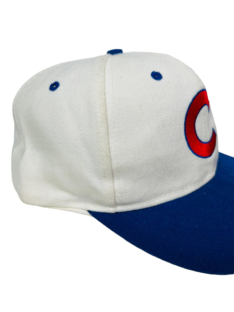 CHICAGO CUBS VINTAGE 1990'S MLB LOGO 7 SNAPBACK ADULT HAT