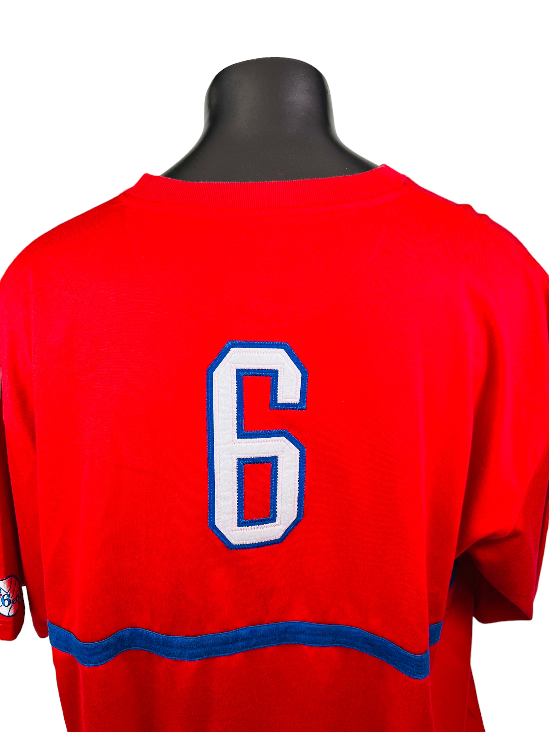 New Jersey Nets Vintage Julius Erving Jersey T-shirt Reebok 