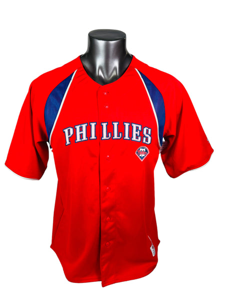 JIM THOME PHILADELPHIA PHILLIES VINTAGE 2000'S RUSSELL ATHLETIC AUTHENTIC  JERSEY ADULT LARGE