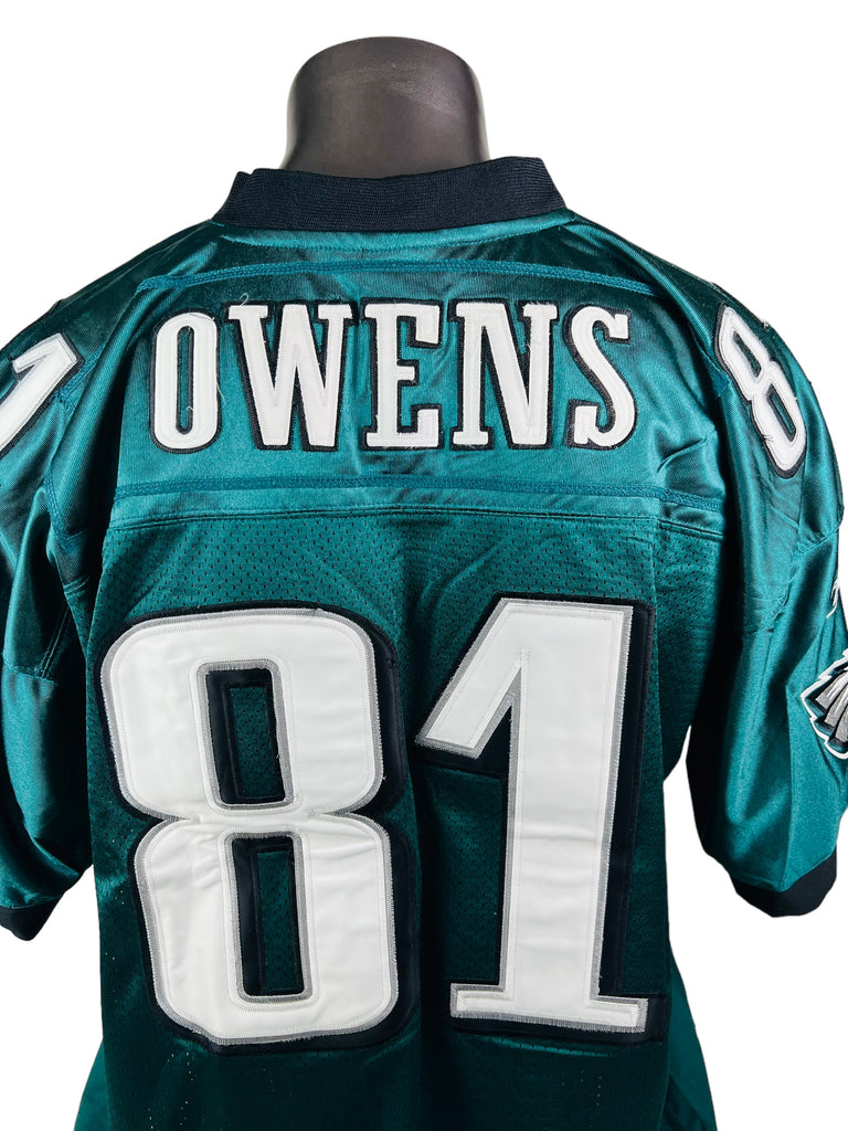 TERRELL OWENS PHILADELPHIA EAGLES VINTAGE 2000'S AUTHENTIC REEBOK JERSEY ADULT 52