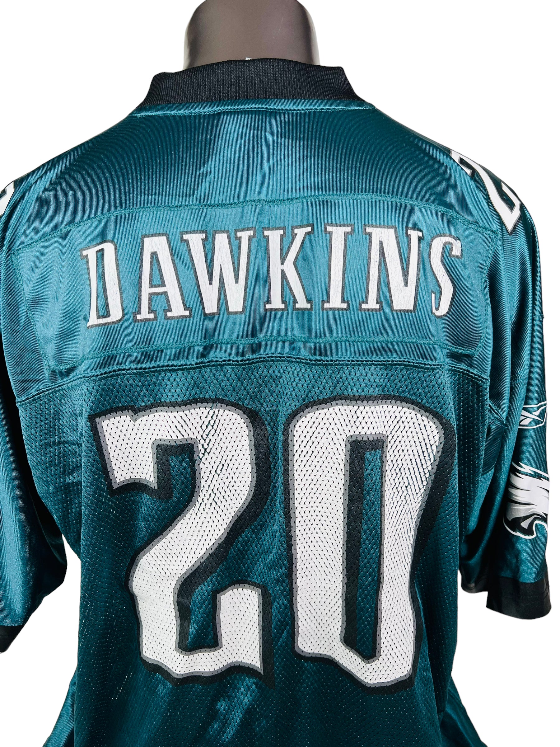 BRIAN DAWKINS PHILADELPHIA EAGLES VINTAGE 2000'S REEBOK JERSEY ADULT 2XL