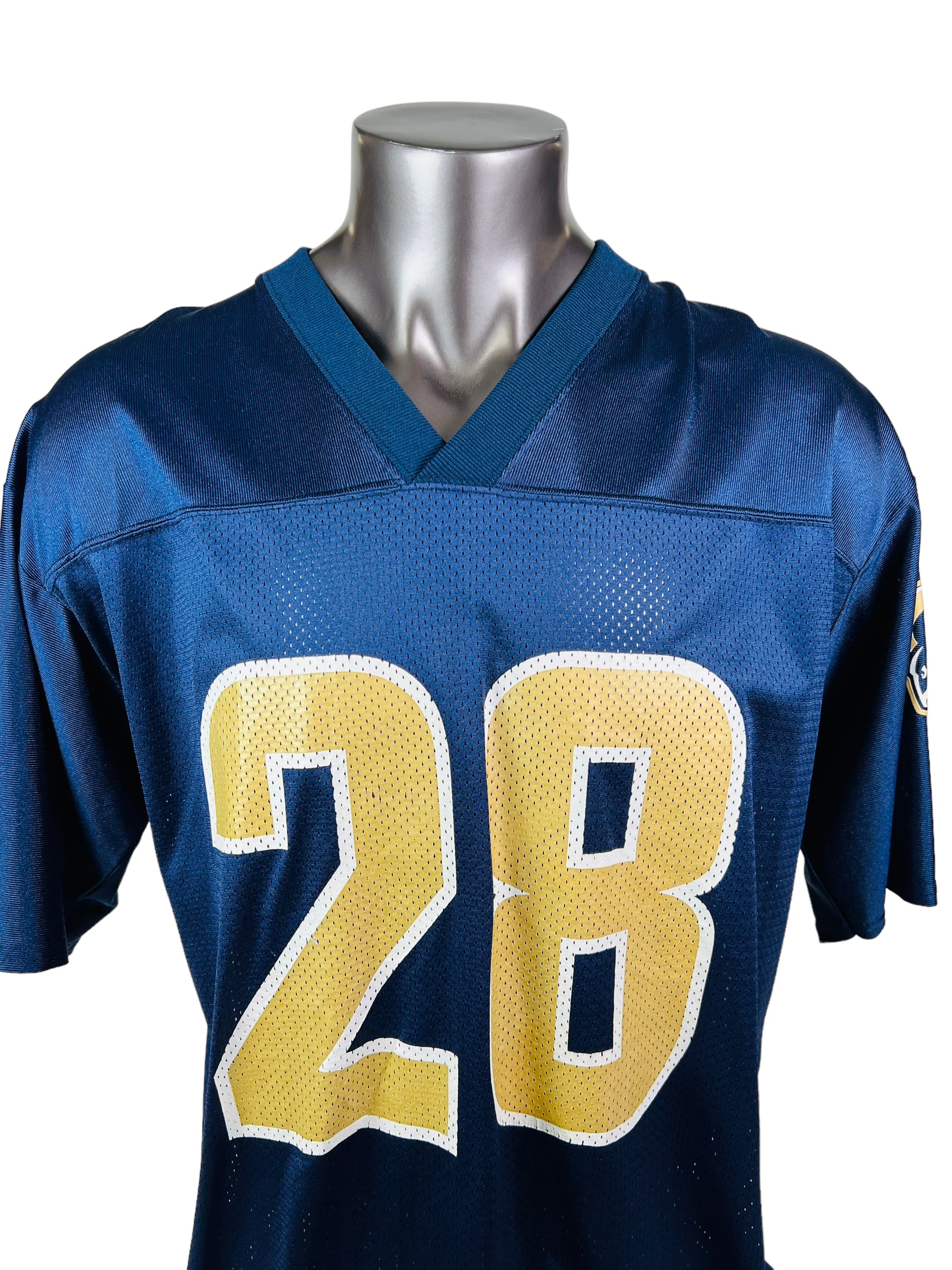Vintage Marshall Faulk St. Louis Rams Gold Reebok Jersey L NFL