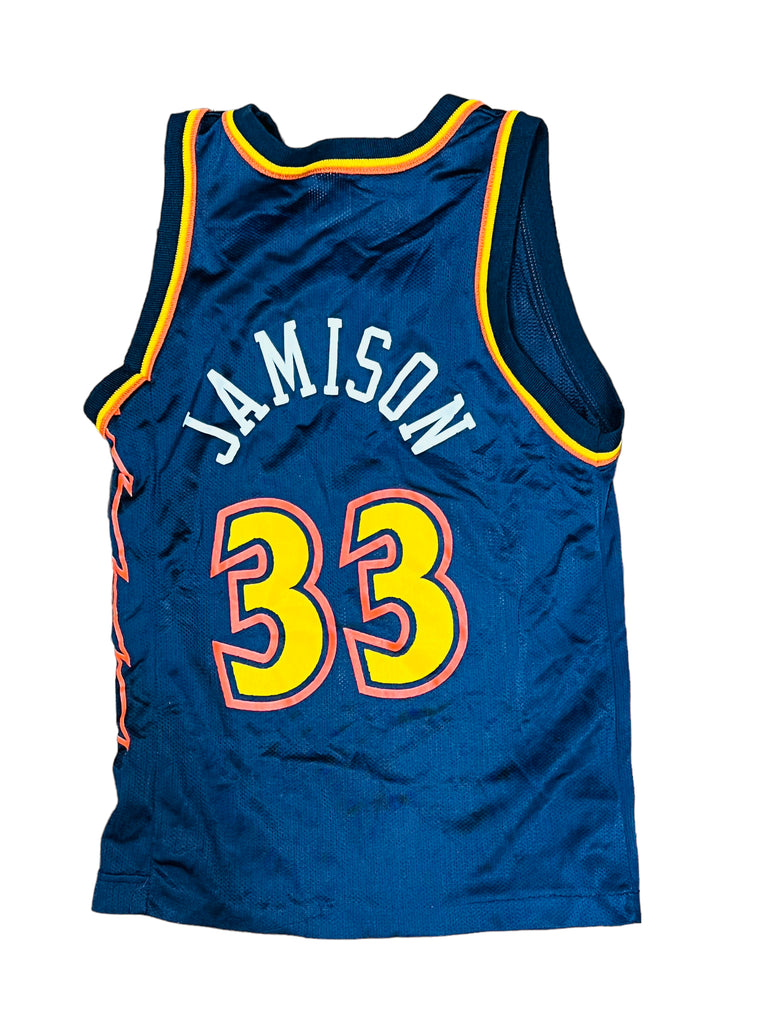 ANTAWN JAMISON GOLDEN STATE WARRIORS VINTAGE 2000'S CHAMPION JERSEY YOUTH SMALL